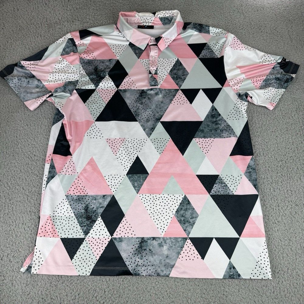Yatta Golf Polo Shirt Adult Xl Short Sleeve Golfing Casual Active‎ Men's Preppy